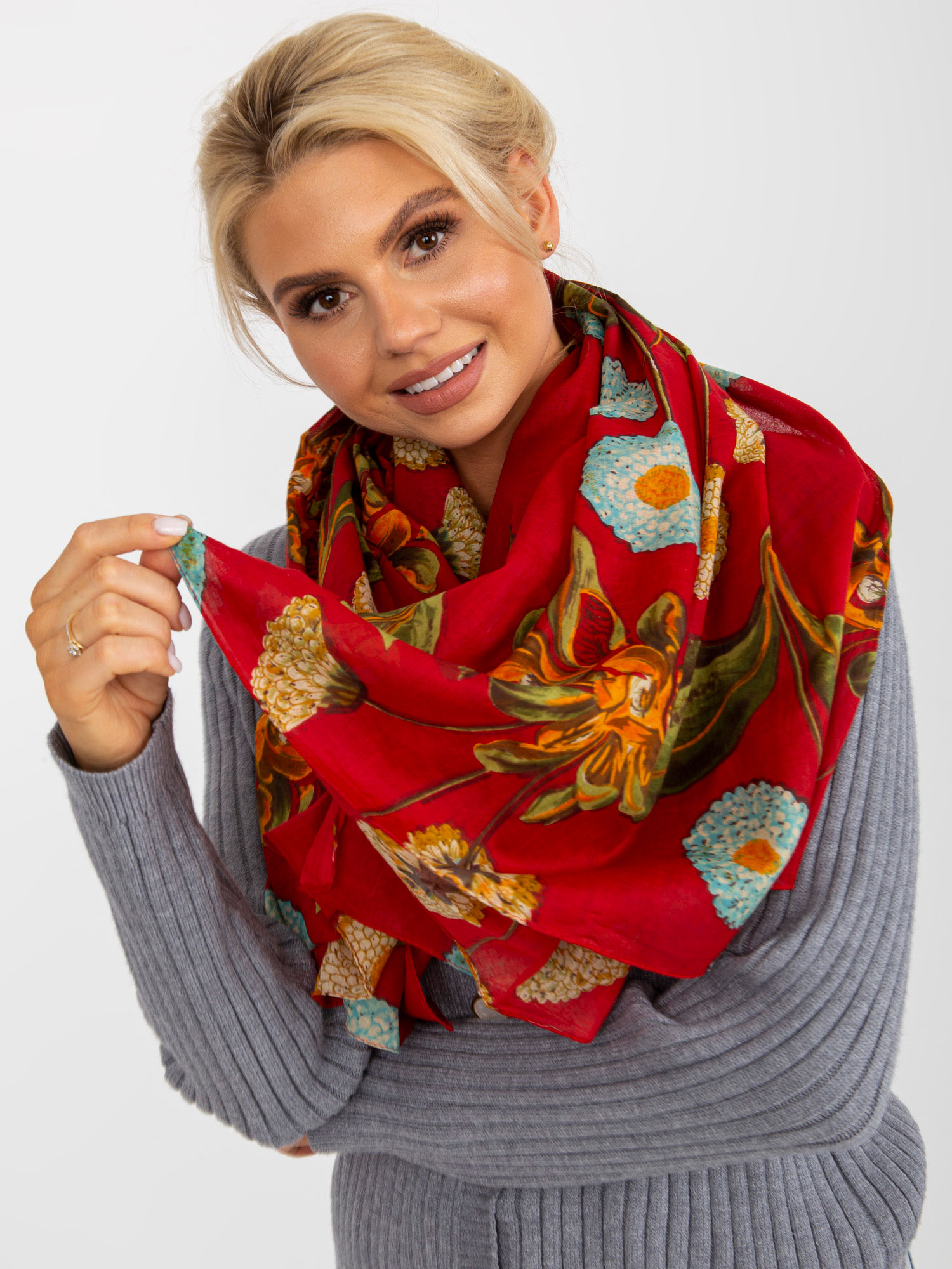 Червено Парео с Цветя - SHOP SMILE - Image 8