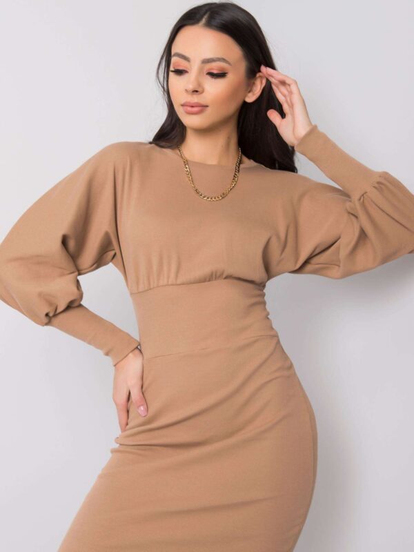 Елегантна Camel Рокля Leticia RUE PARIS