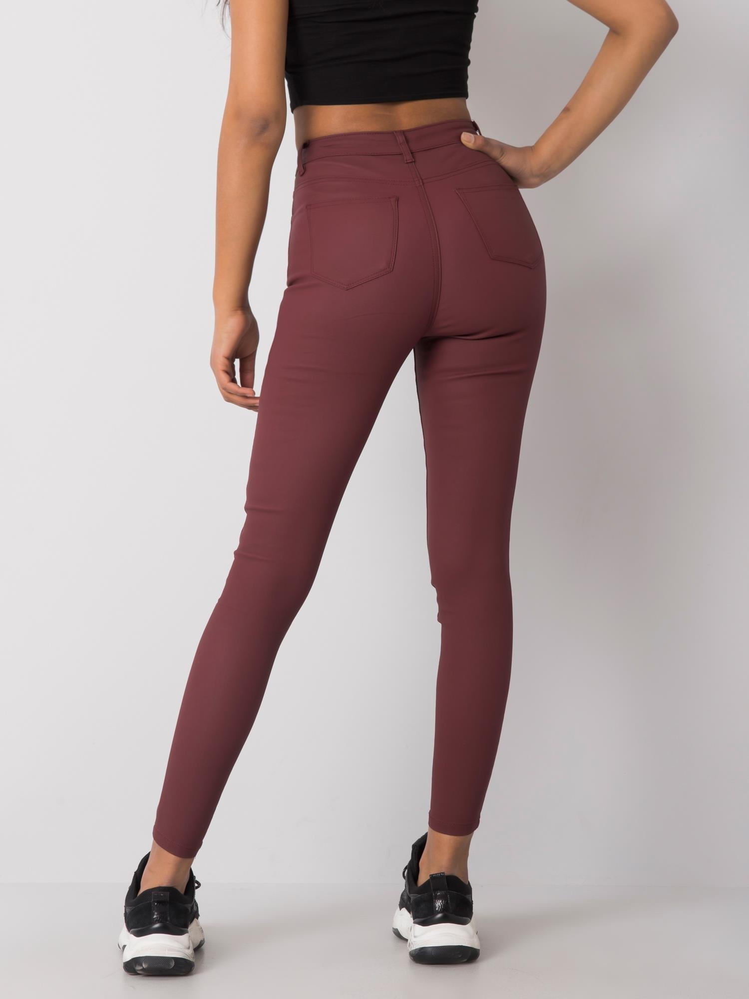 Бордо Панталони Mckenzie's - Елегантен Waxed Ефект - Image 4