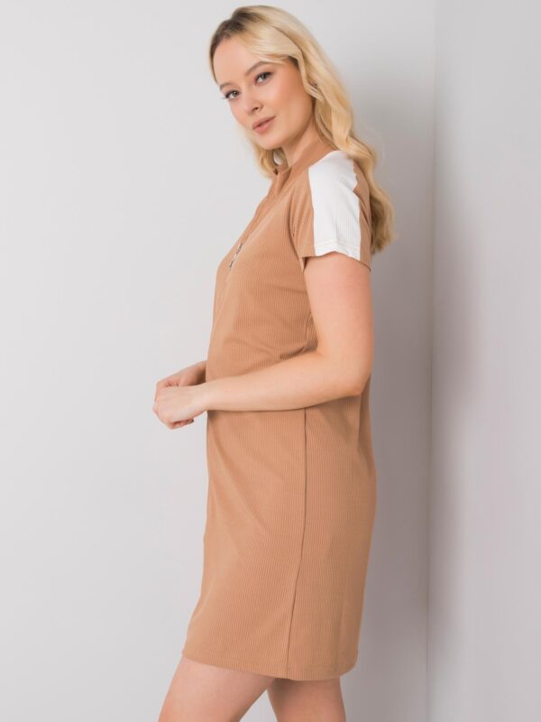 Елегантна Camel Рокля RUE PARIS Seppa - Image 2
