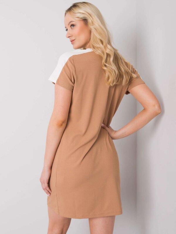 Елегантна Camel Рокля RUE PARIS Seppa - Image 3