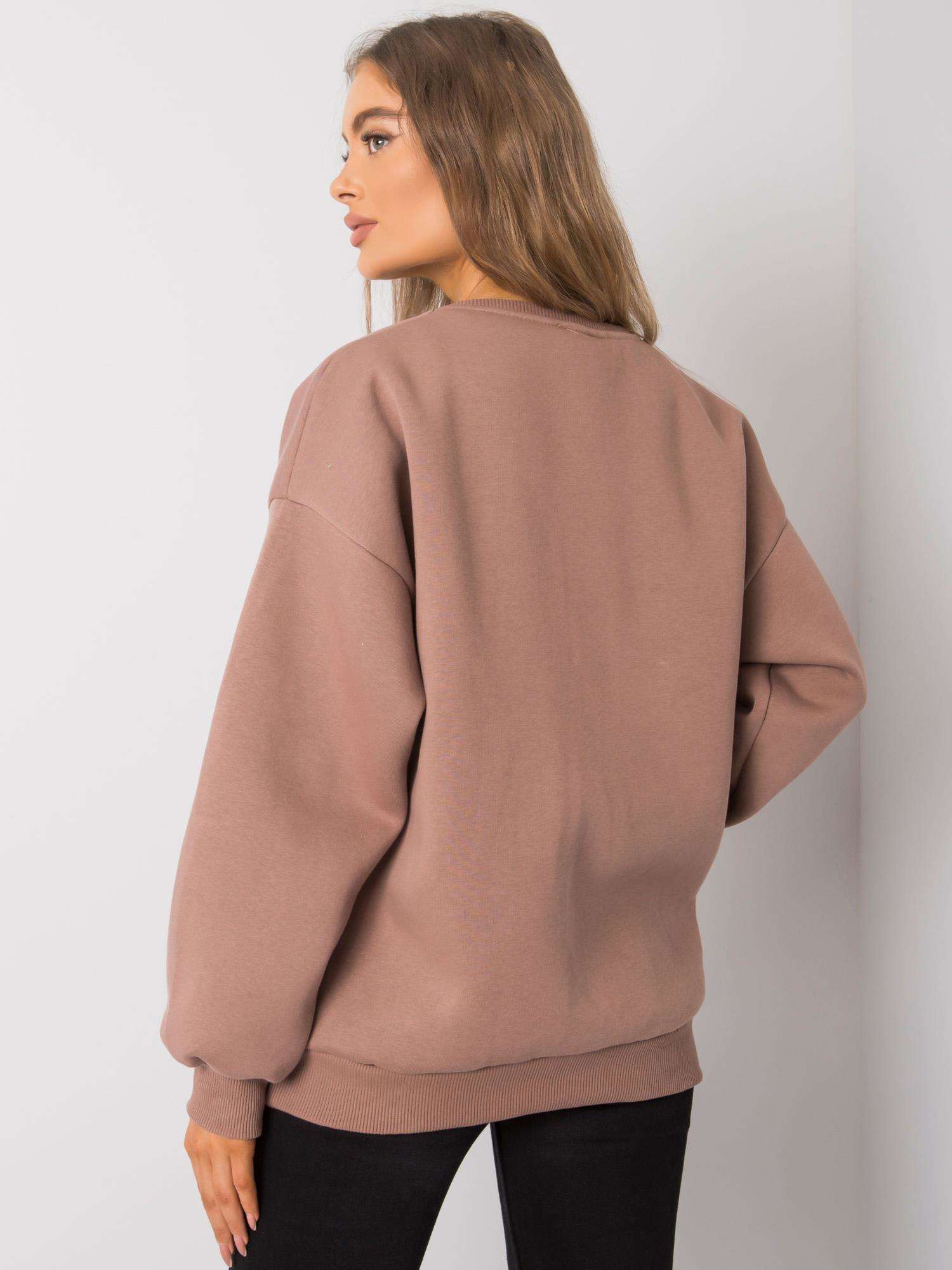 Тъмно Бежова Памучна Блуза Armelle - Ex Moda - Image 4