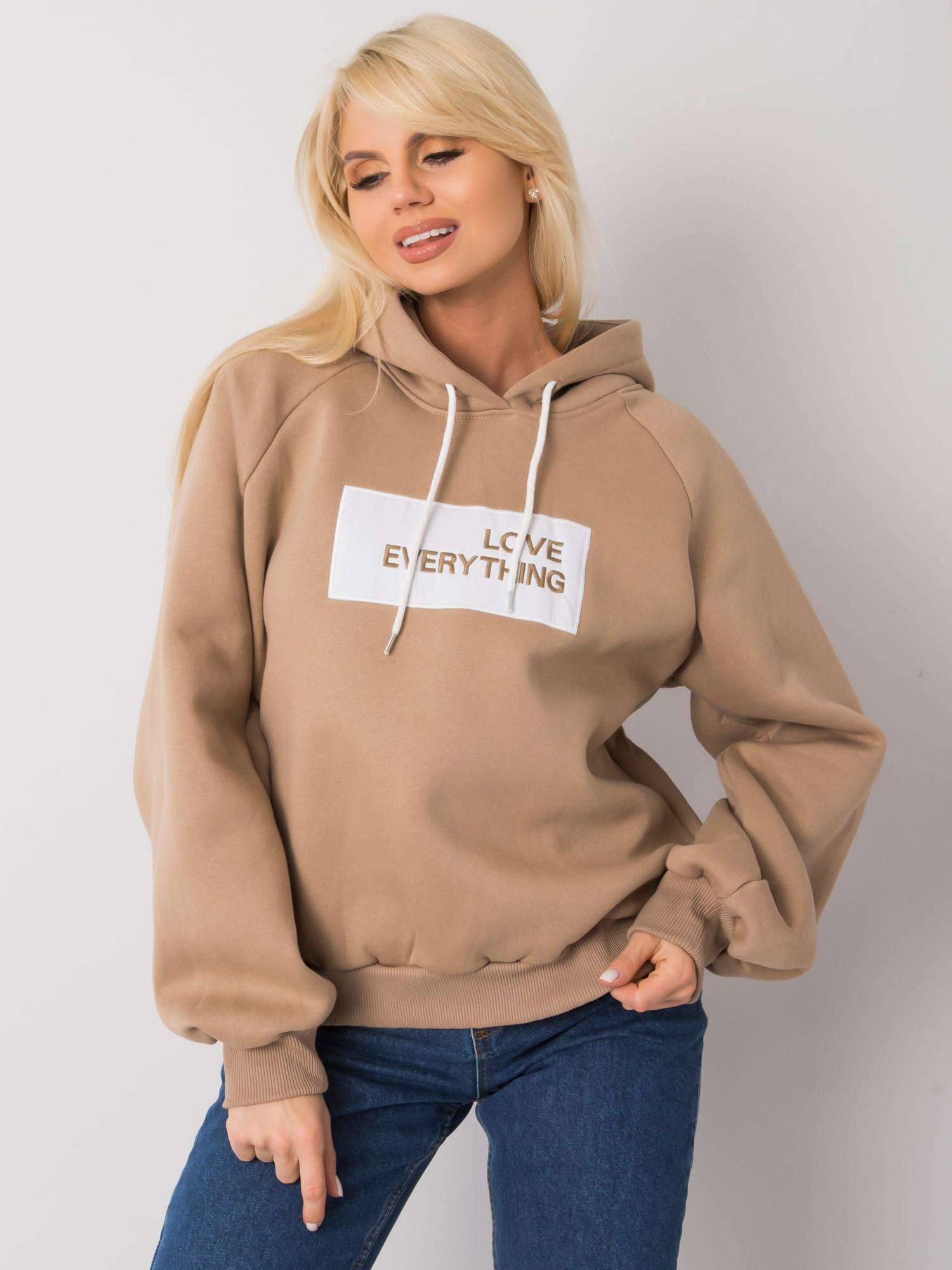 Топъл Бежов Суитшърт Dina | Ex Moda - Image 3