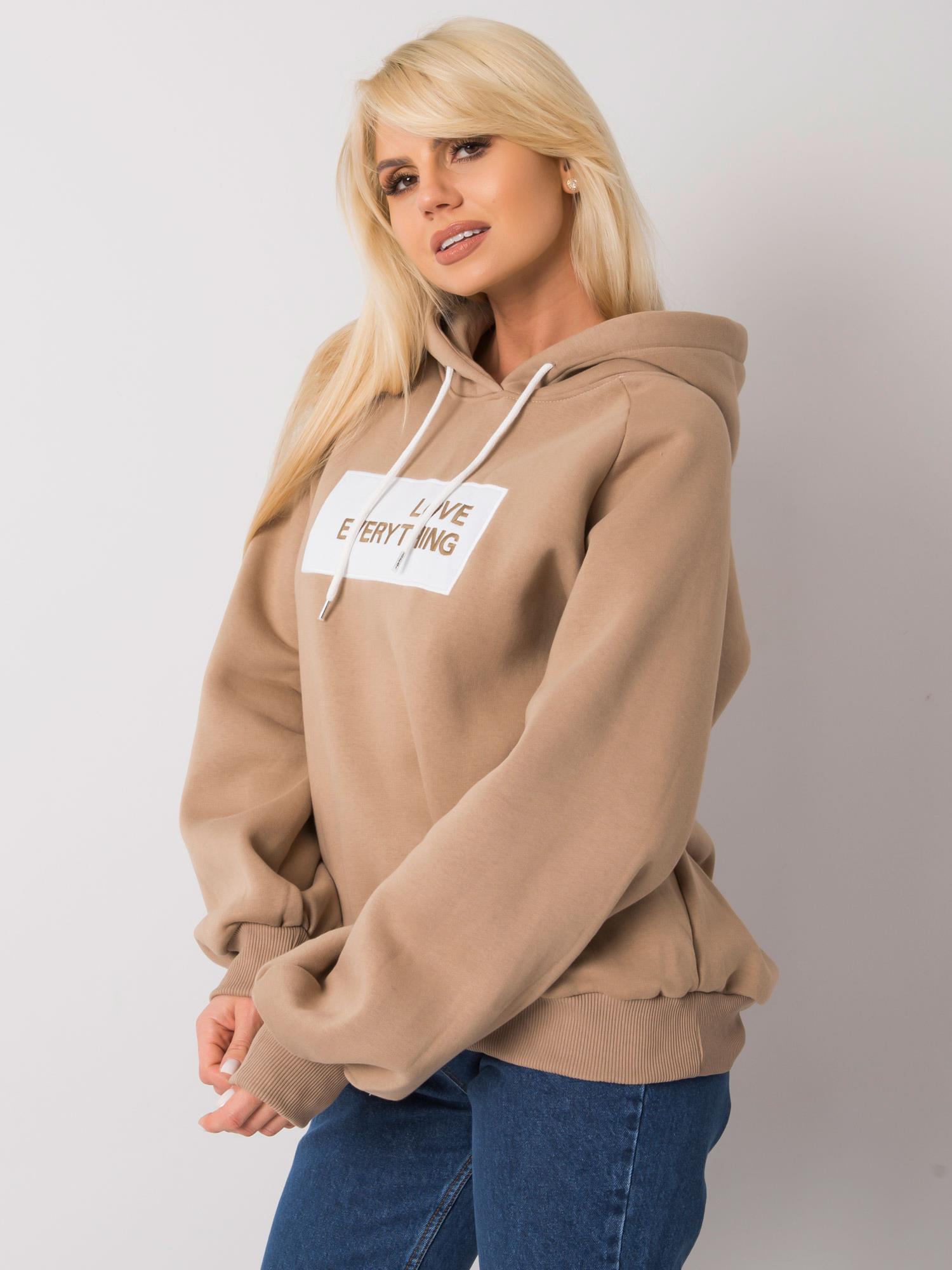 Топъл Бежов Суитшърт Dina | Ex Moda - Image 4
