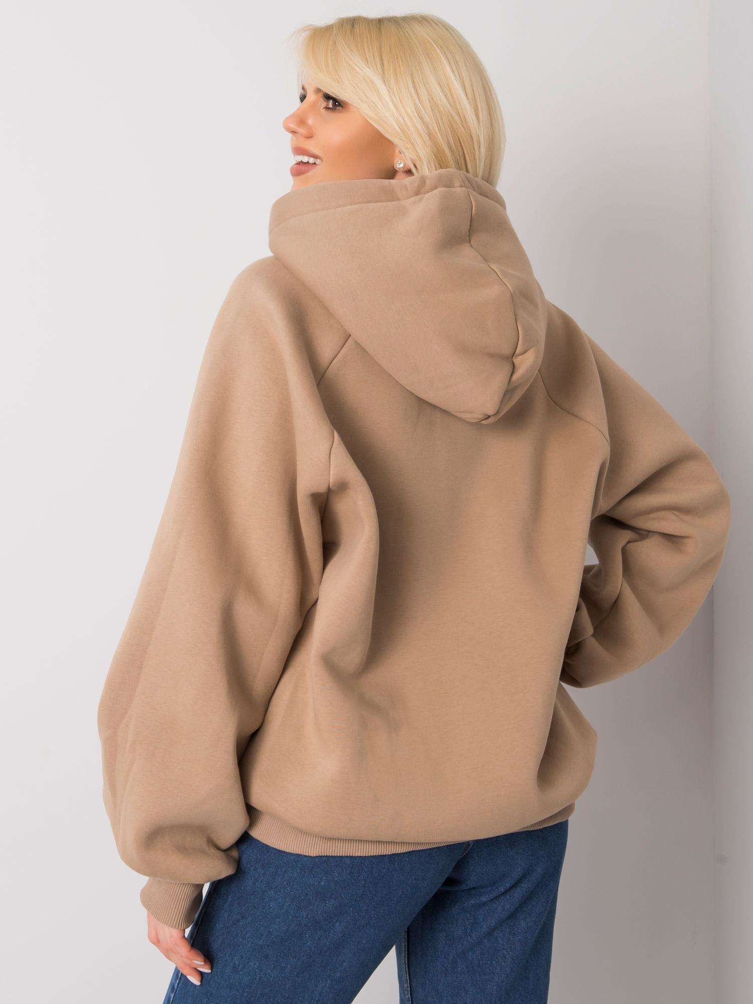 Топъл Бежов Суитшърт Dina | Ex Moda - Image 5