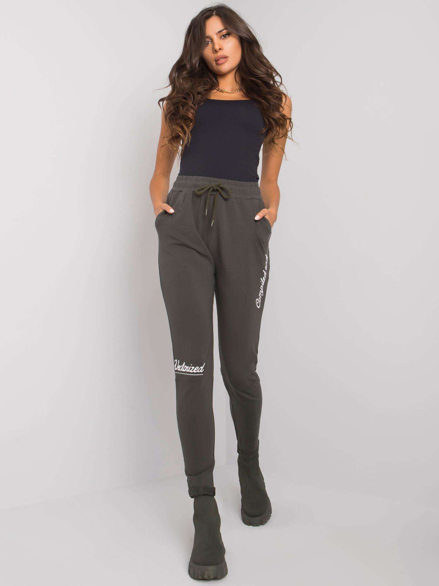 Спортен панталон Khaki Haylee - RELEVANCE - Image 5