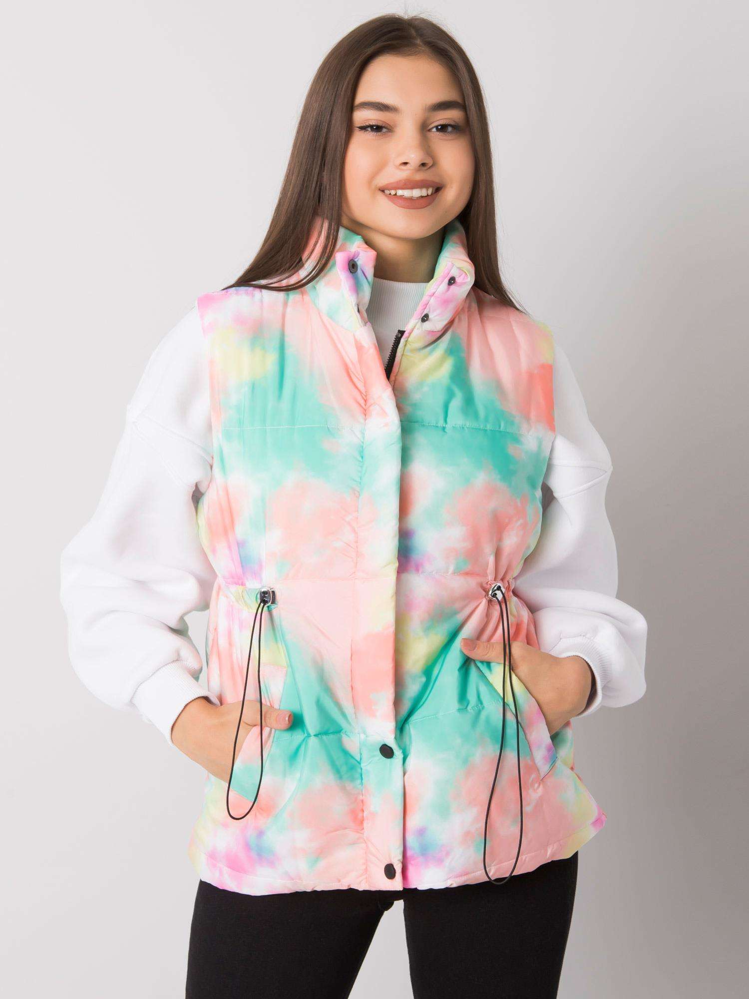 Зелено-оранжев Жилетка Loie ITALY MODA - Image 2