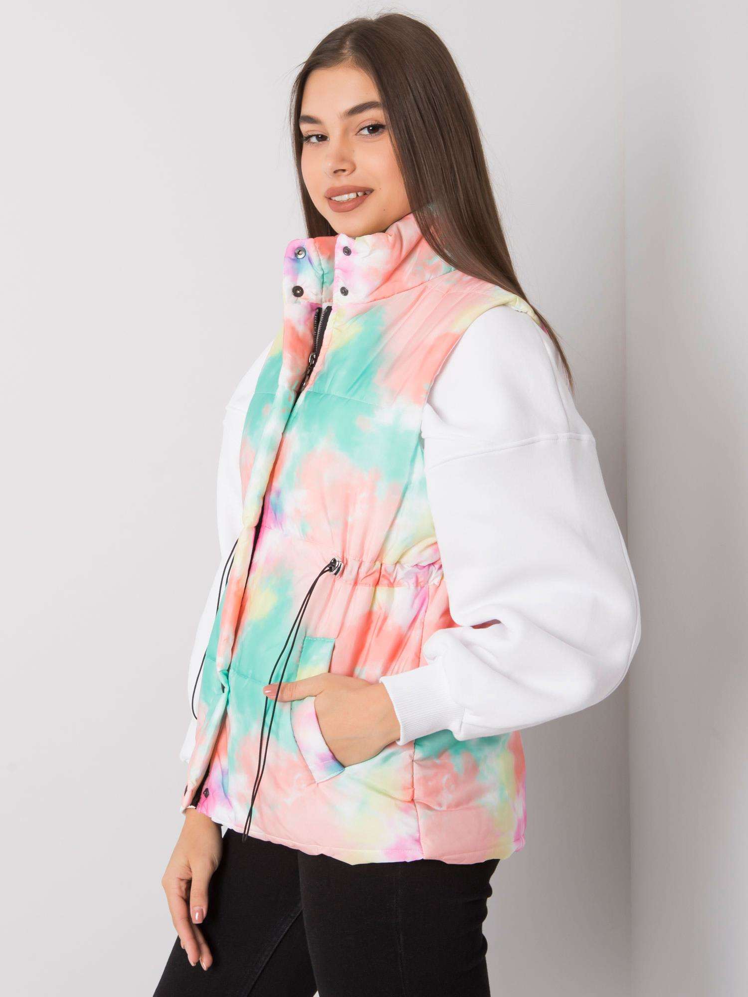 Зелено-оранжев Жилетка Loie ITALY MODA - Image 3