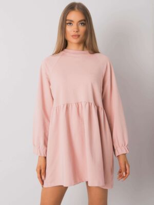 Рокля Bellevue Dirty Pink Дълъг Ръкав
