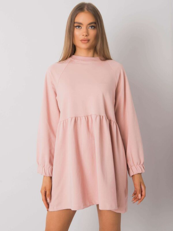 Рокля Bellevue Dirty Pink Дълъг Ръкав