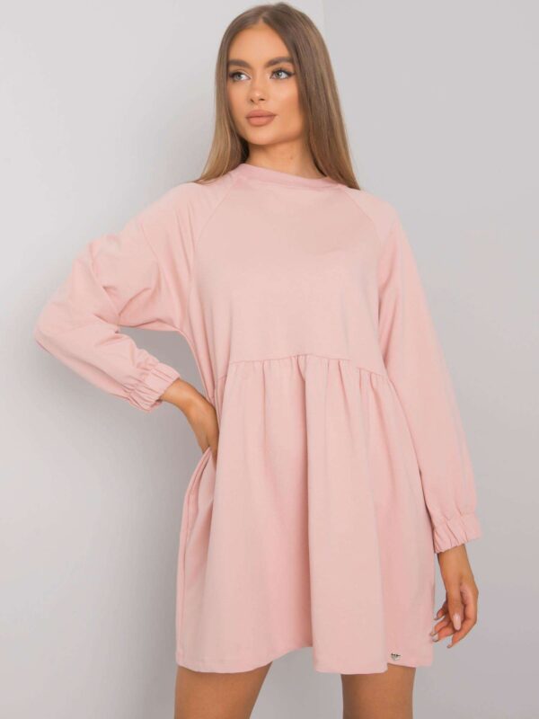 Рокля Bellevue Dirty Pink Дълъг Ръкав - Image 4