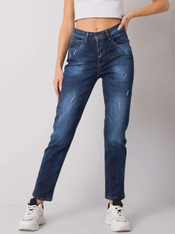 Тъмно Сини Дамски Дънки Suffolk - SHOP SMILE - Image 3