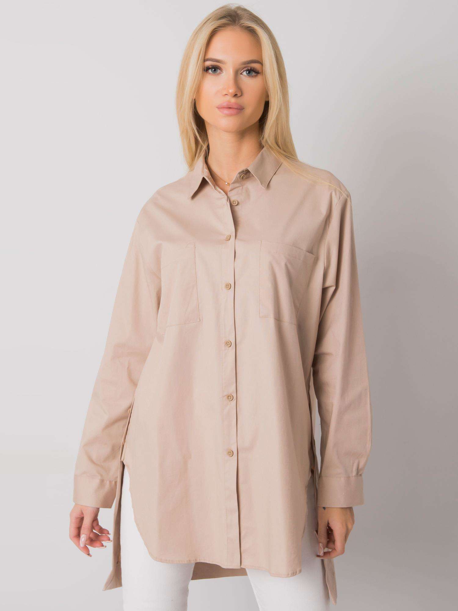 Бежова Риза с Цепки Amersham - Ex Moda - Image 2