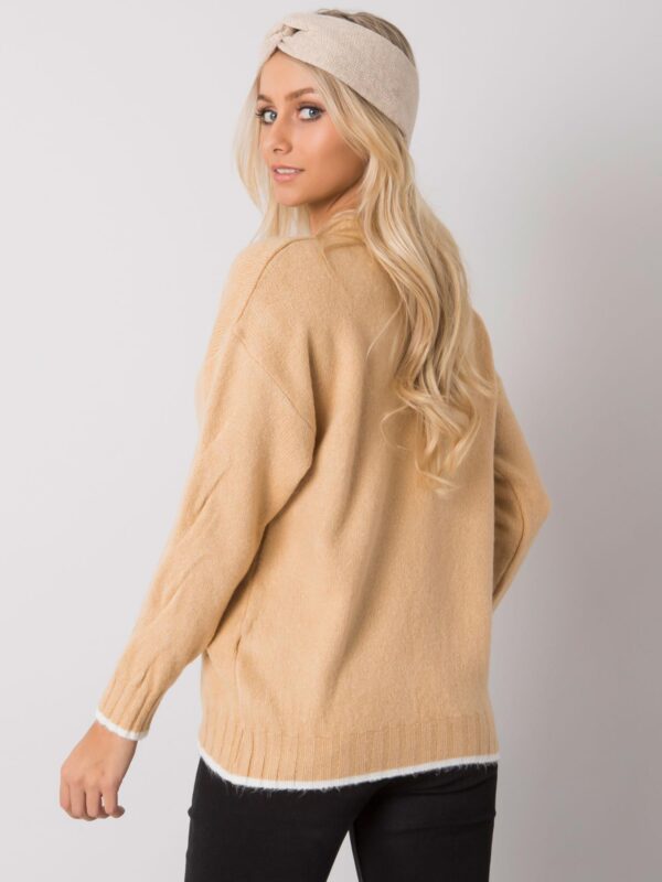 Елегантен Camel Пуловер RUE PARIS Girona - Image 5