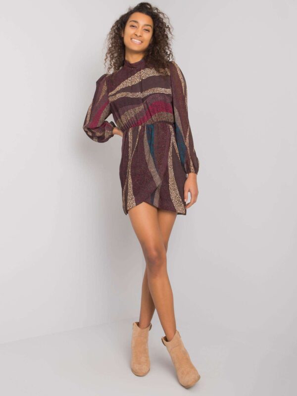 Кафява Рокля с Принт Brooks - ITALY MODA - Image 2