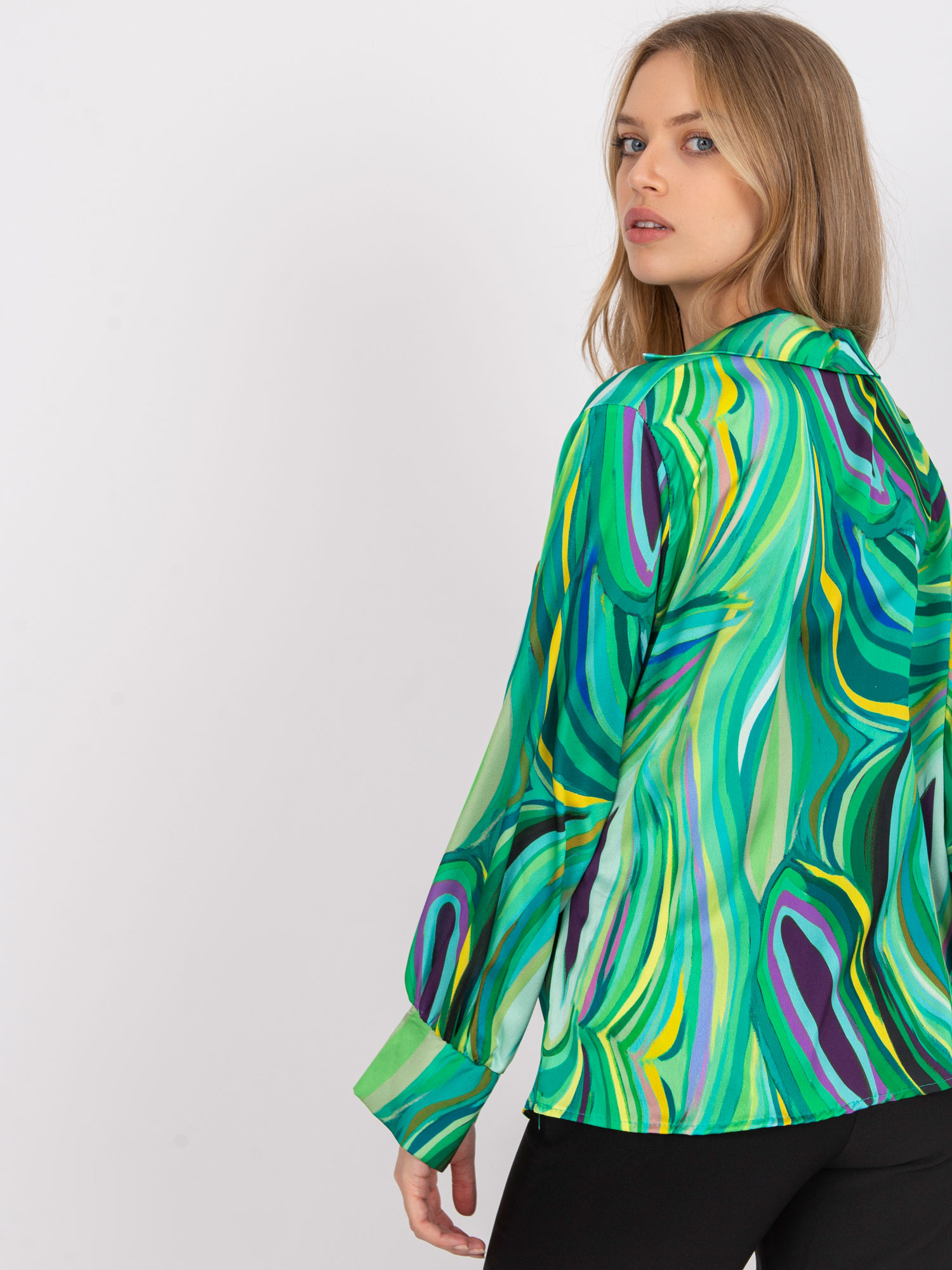 Зелена Блуза с Принт Diya - ITALY MODA - Image 2