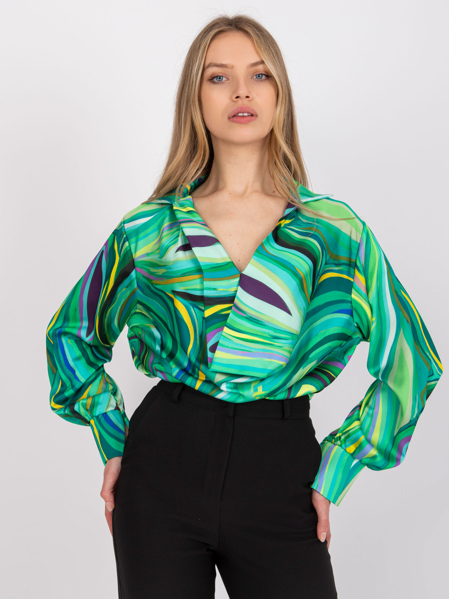 Зелена Блуза с Принт Diya - ITALY MODA - Image 6