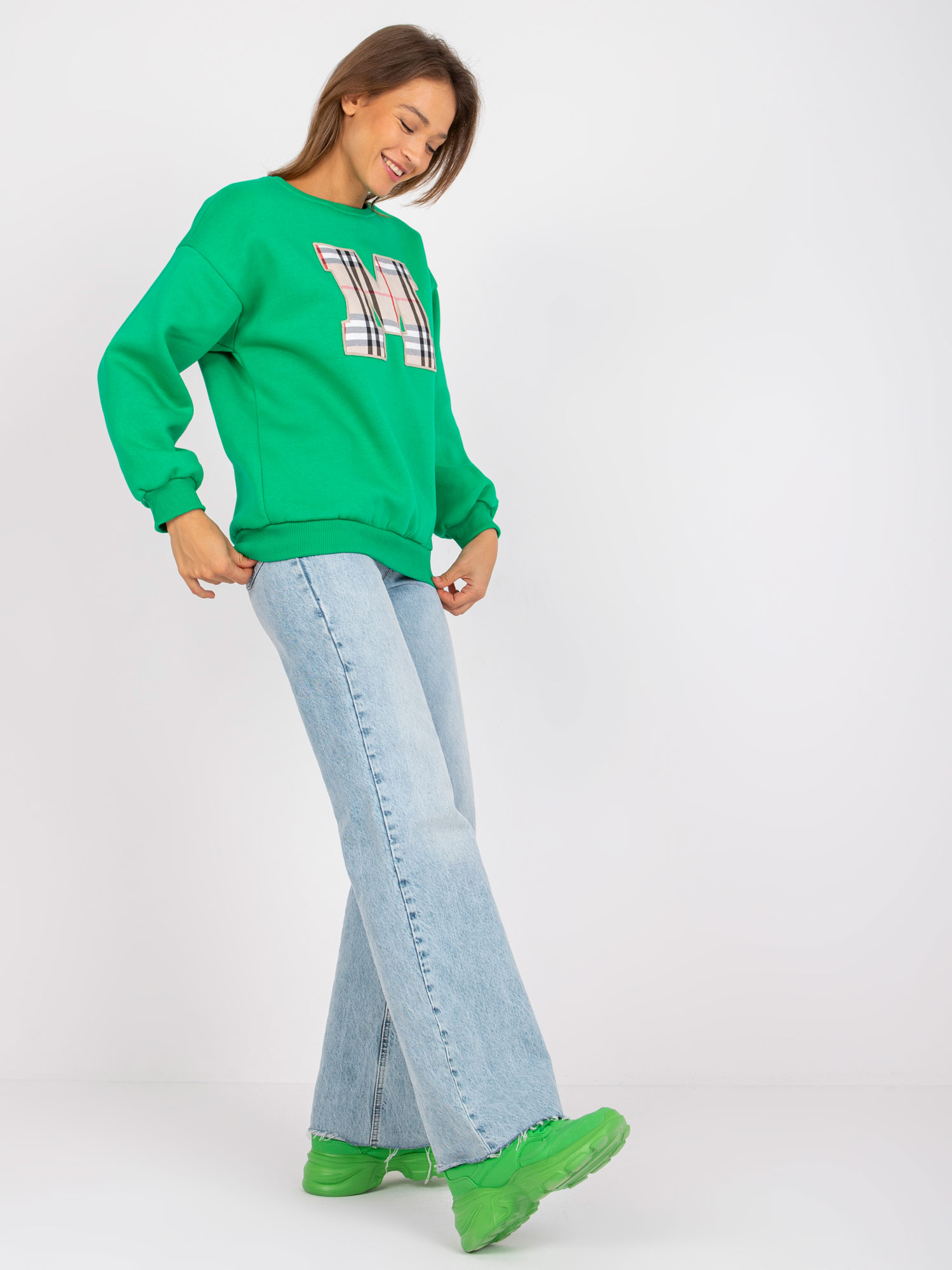 Зелена Памучна Блуза Elise - Ex Moda - Image 4