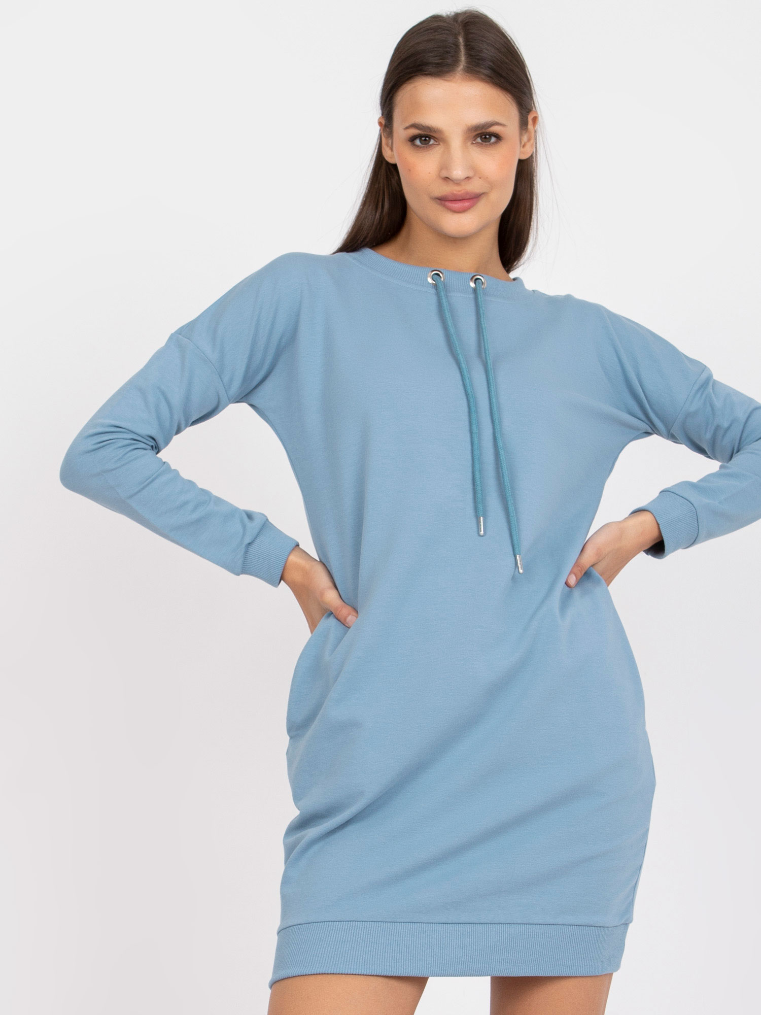Спортно-Елегантна Рокля Dirty Blue BASIC FEEL GOOD - Image 2
