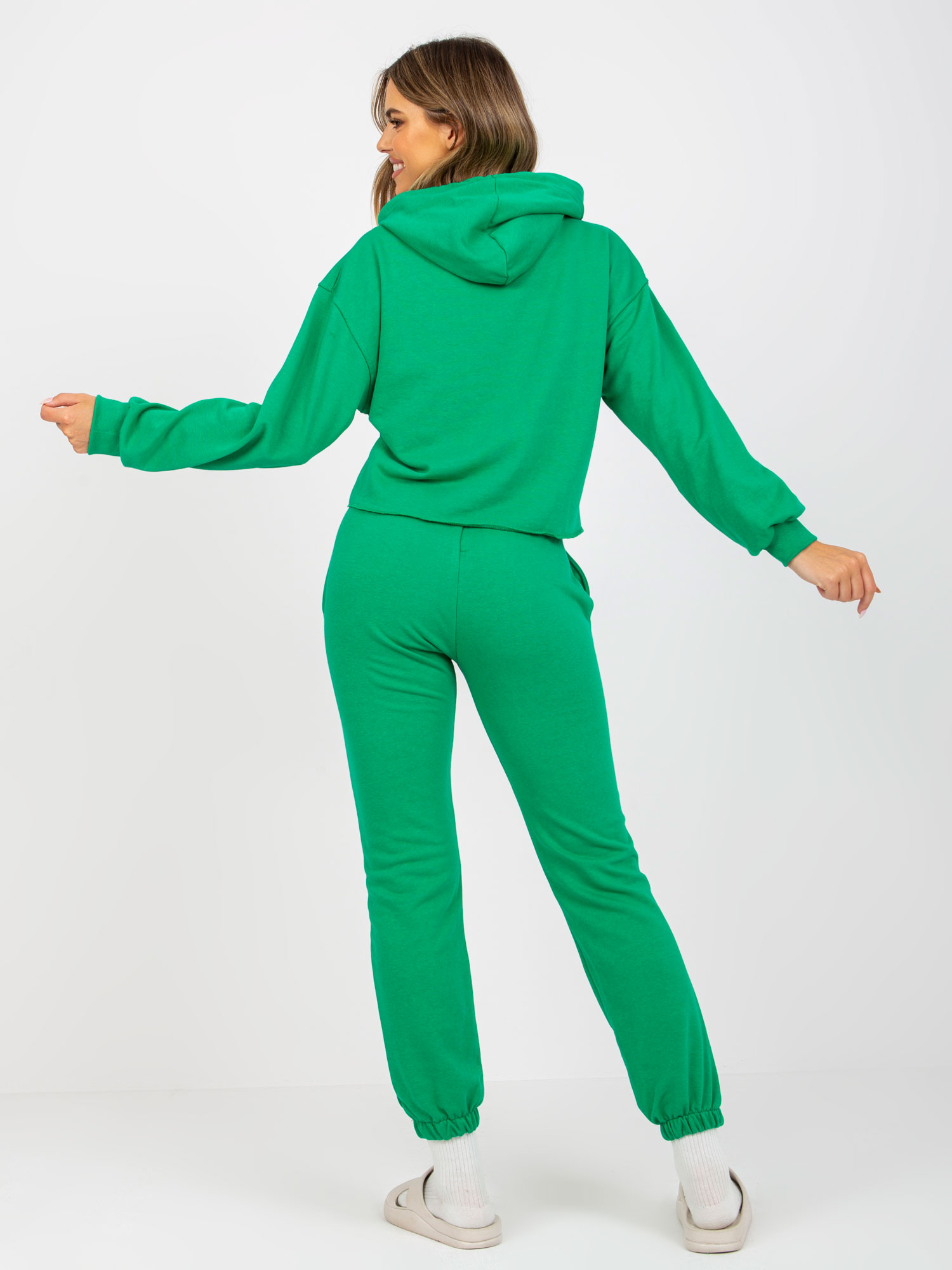 Зелен Комплект Анцуг с Щампа Ex Moda - Image 5