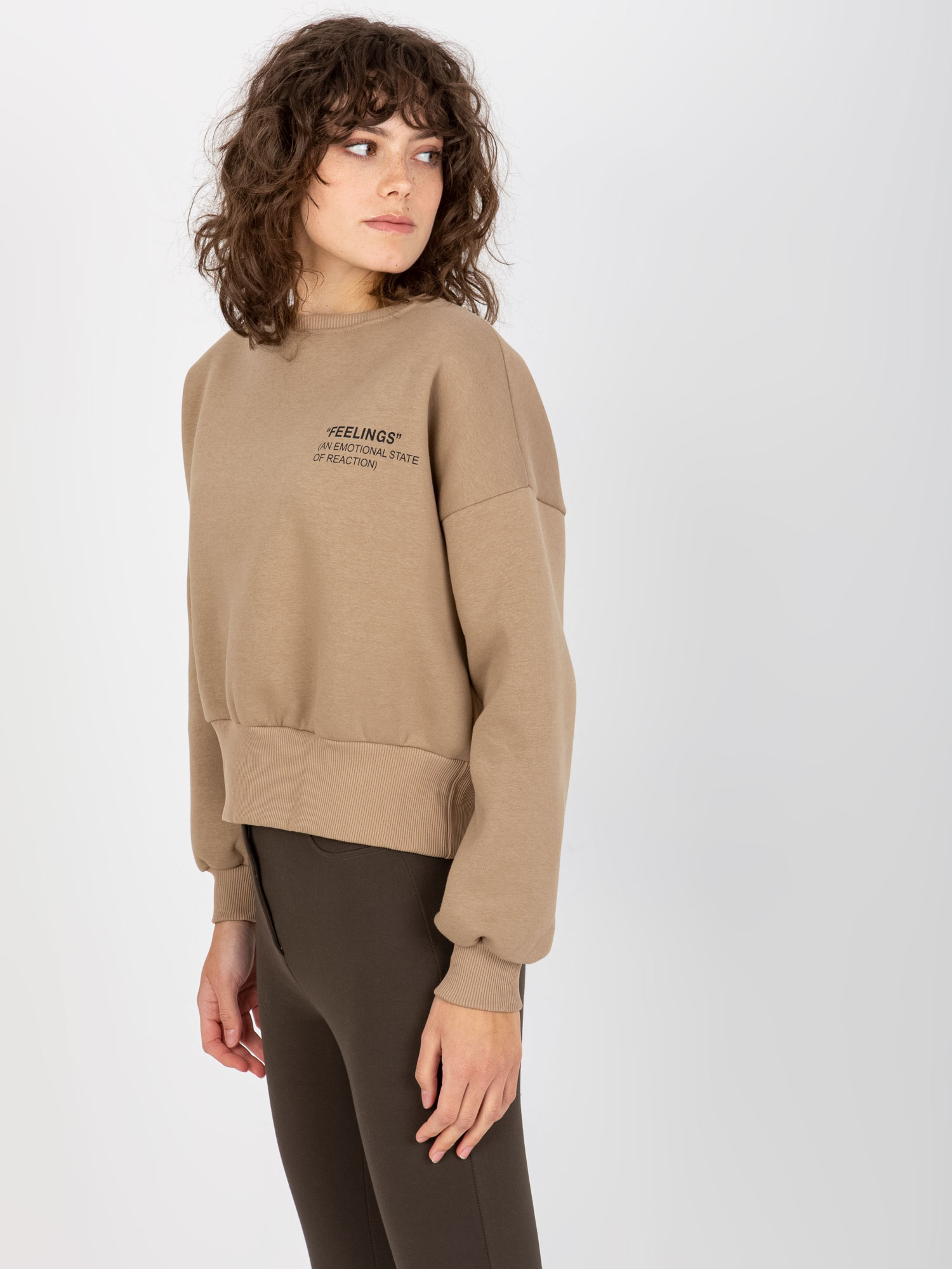 Бежова Блуза Без Качулка - Ex Moda - Image 2