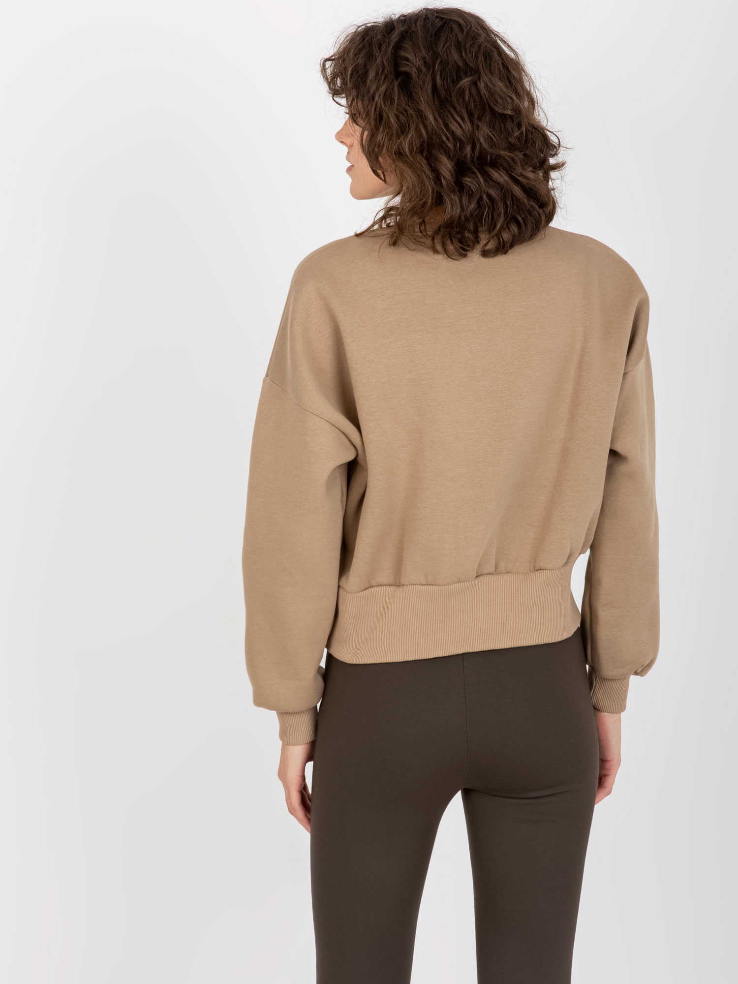 Бежова Блуза Без Качулка - Ex Moda - Image 4