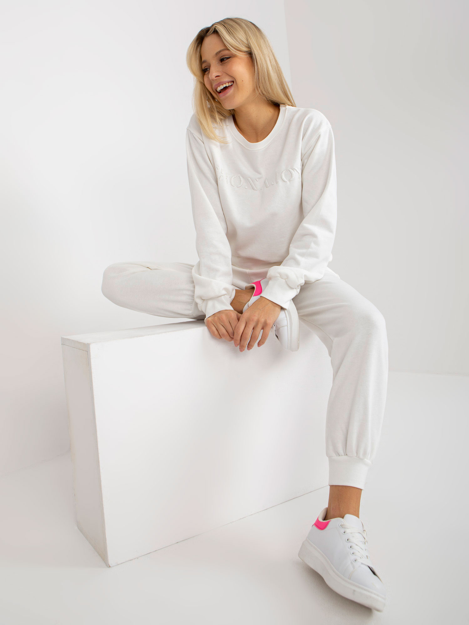 Елегантен Екрю Комплект Анцуг с Бродерия Ex Moda - Image 4
