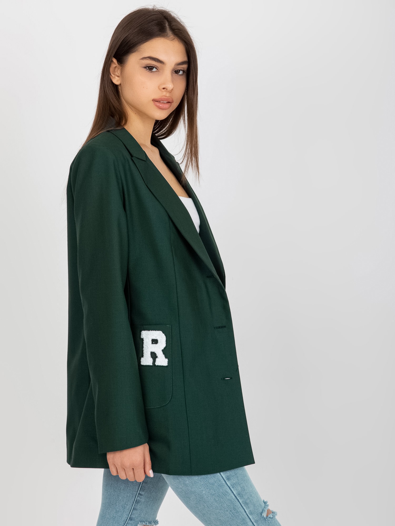 Тъмнозелен Блейзър с Апликации LAKERTA - Image 3