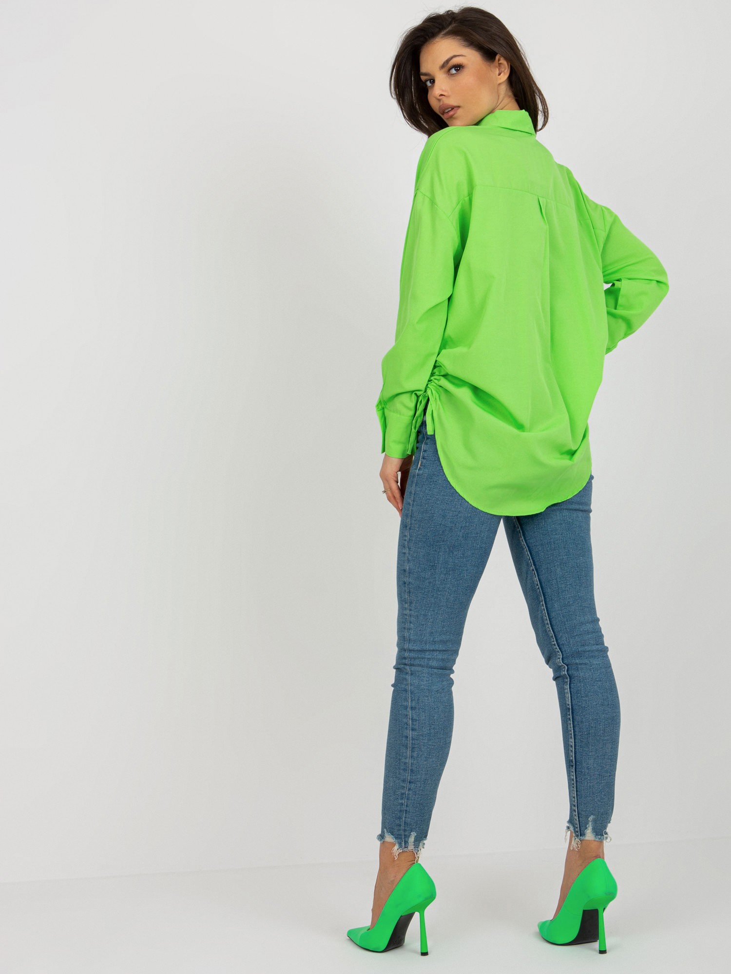 Светлозелена Oversized Риза SHOP SMILE - Image 2