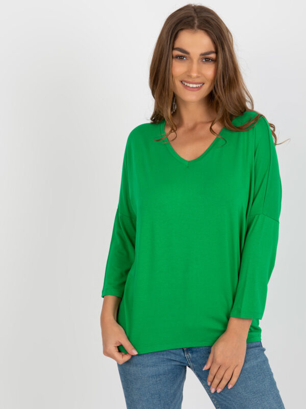 Зелена Oversized Блуза - Ежедневен Комфорт - Image 3