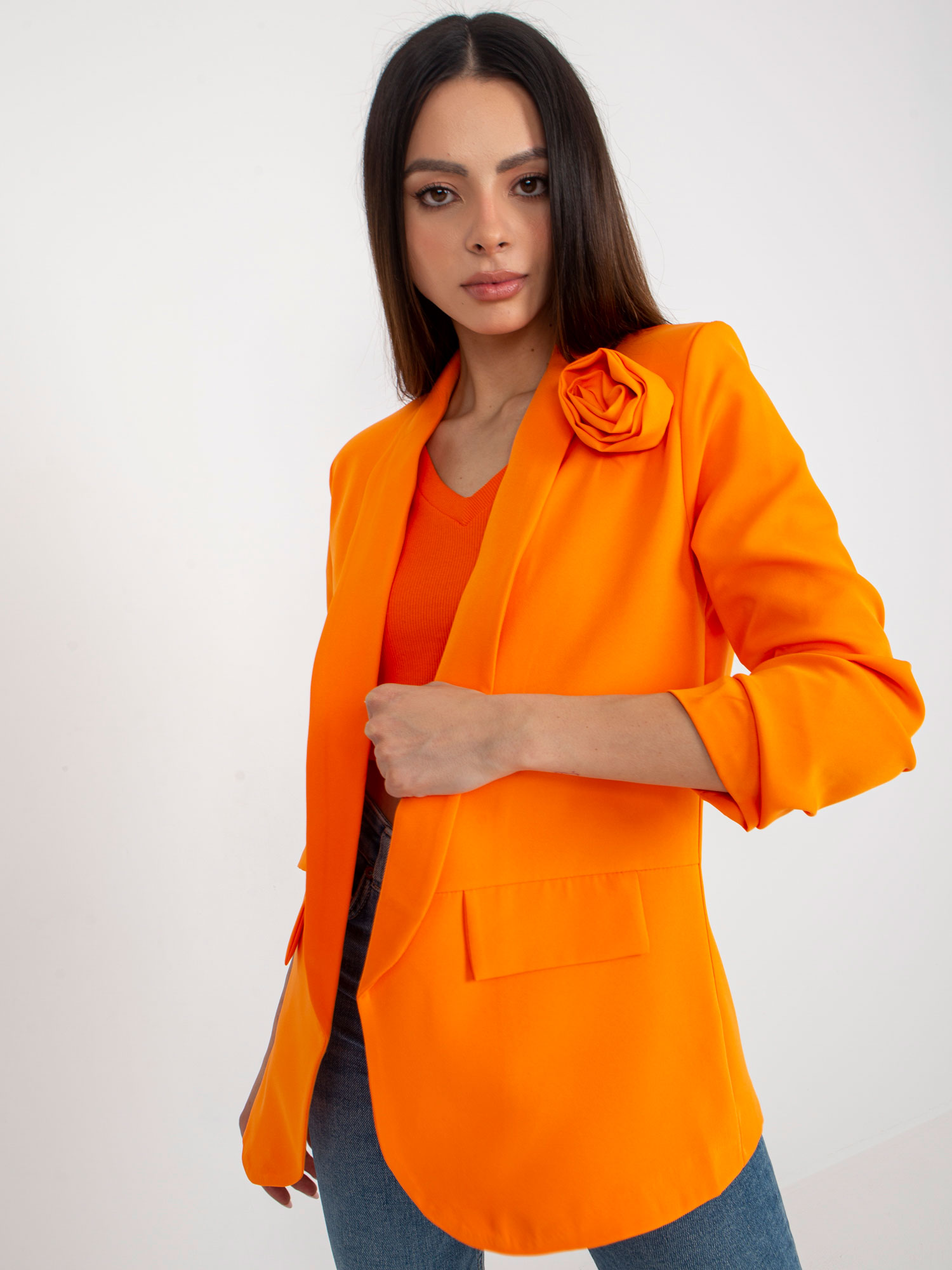 Яке OCH BELLA Fluo Orange Цветя - Елегантност