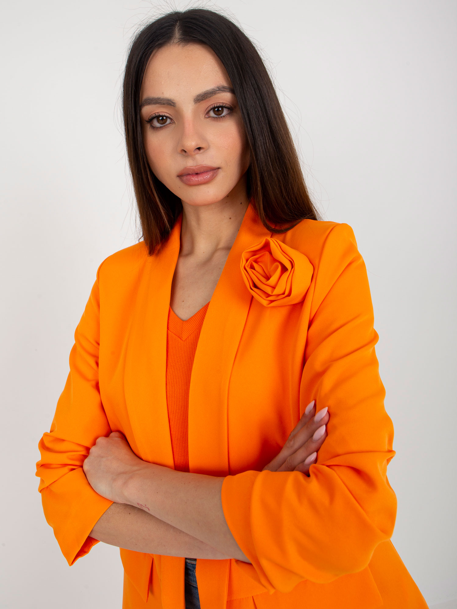 Яке OCH BELLA Fluo Orange Цветя - Елегантност - Image 2