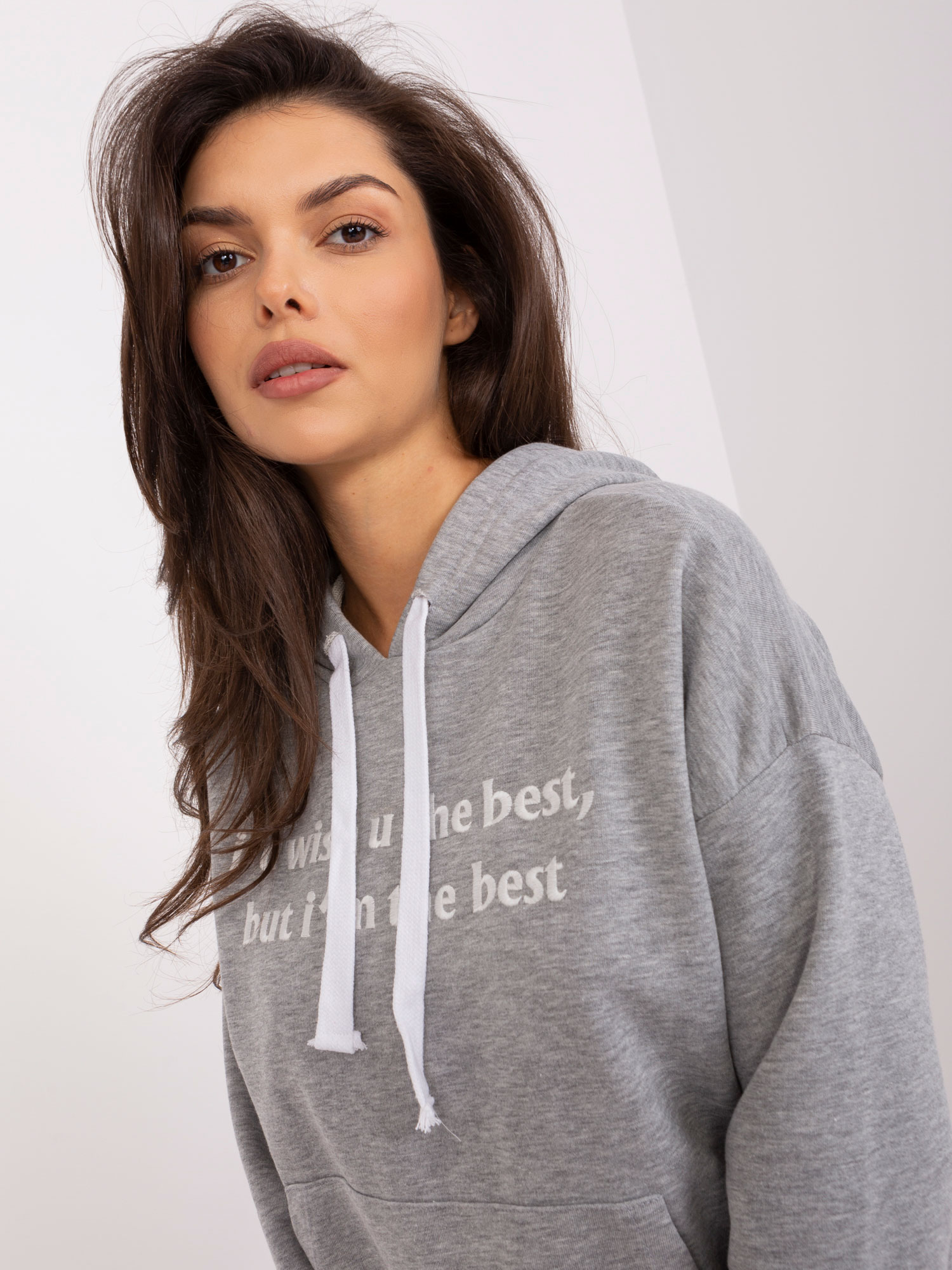 Сив Суитшърт Kangaroo Lily Rose - Удобство и Стил - Image 2