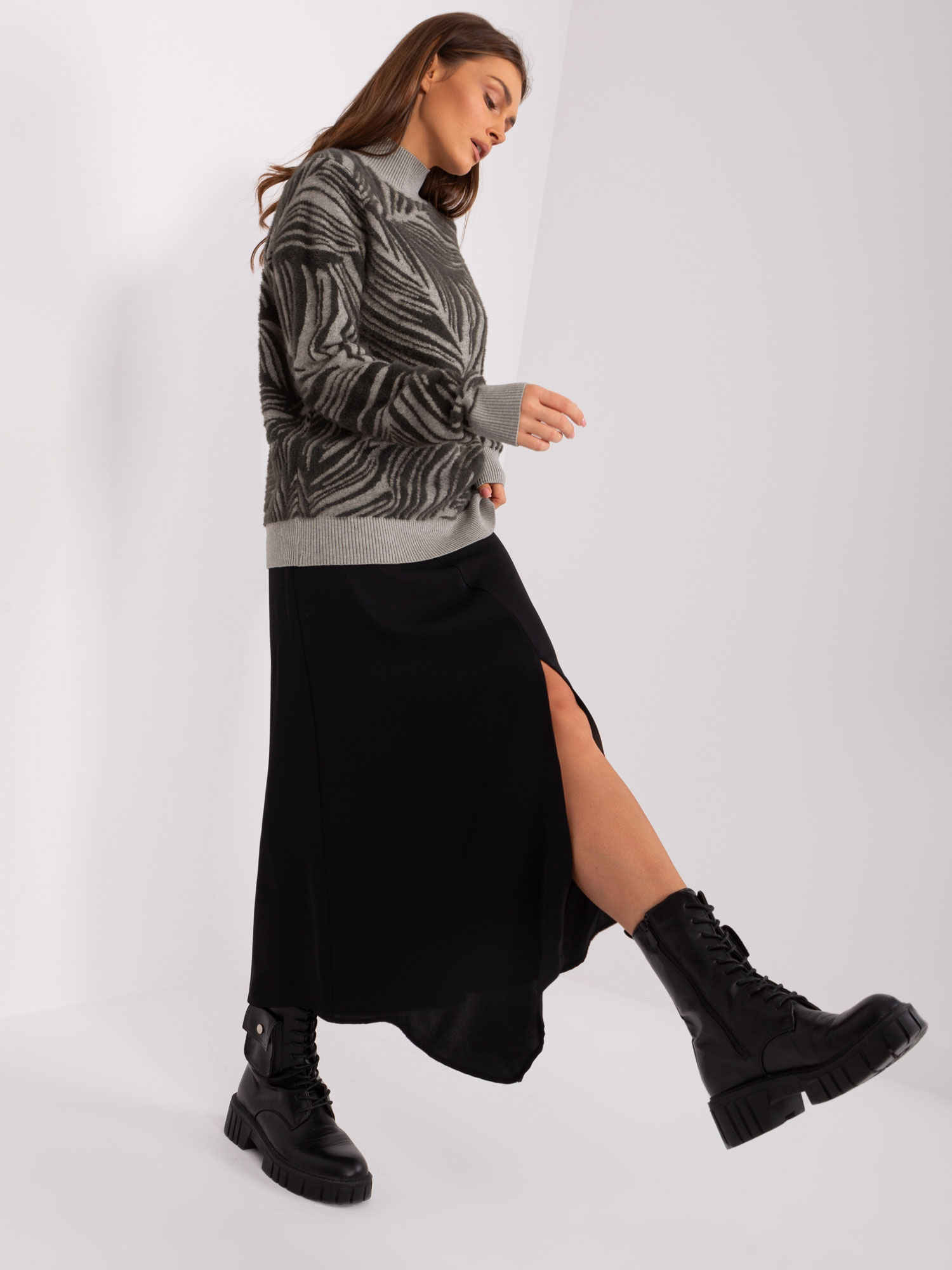 oversized пуловер Wool Fashion Italia - Image 4