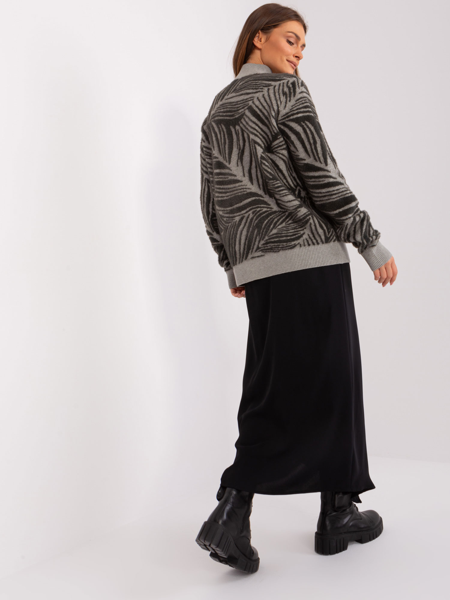 oversized пуловер Wool Fashion Italia - Image 5