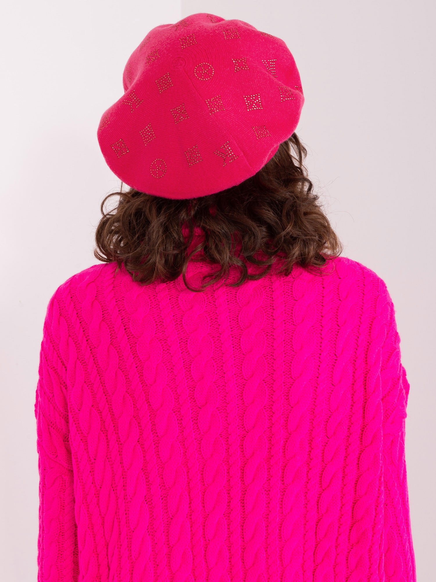 Елегантна Фуксия Барета с Кашмир Wool Fashion Italia - Image 3
