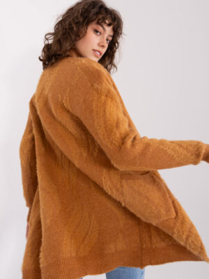 Дамска жилетка Camel с джобове - Wool Fashion Italia