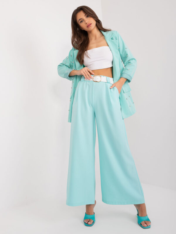 Панталони ITALY MODA Мента - Елегантен Комфорт - Image 4