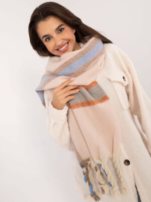 Елегантен Розов Шал Wool Fashion Italia