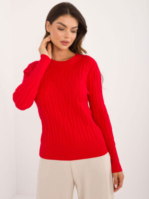 Тъмночервен Пуловер Wool Fashion Italia - Елегантност и Комфорт