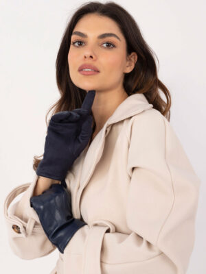 Тъмносини Ръкавици Wool Fashion Italia - Елегантност!