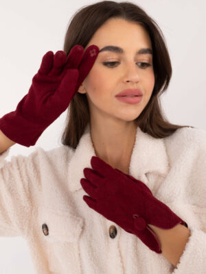 Бордо Ръкавици Wool Fashion Italia - Елегантност и Топлина