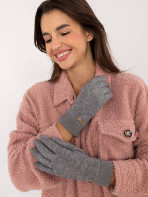 Елегантни Сиви Ръкавици Wool Fashion Italia
