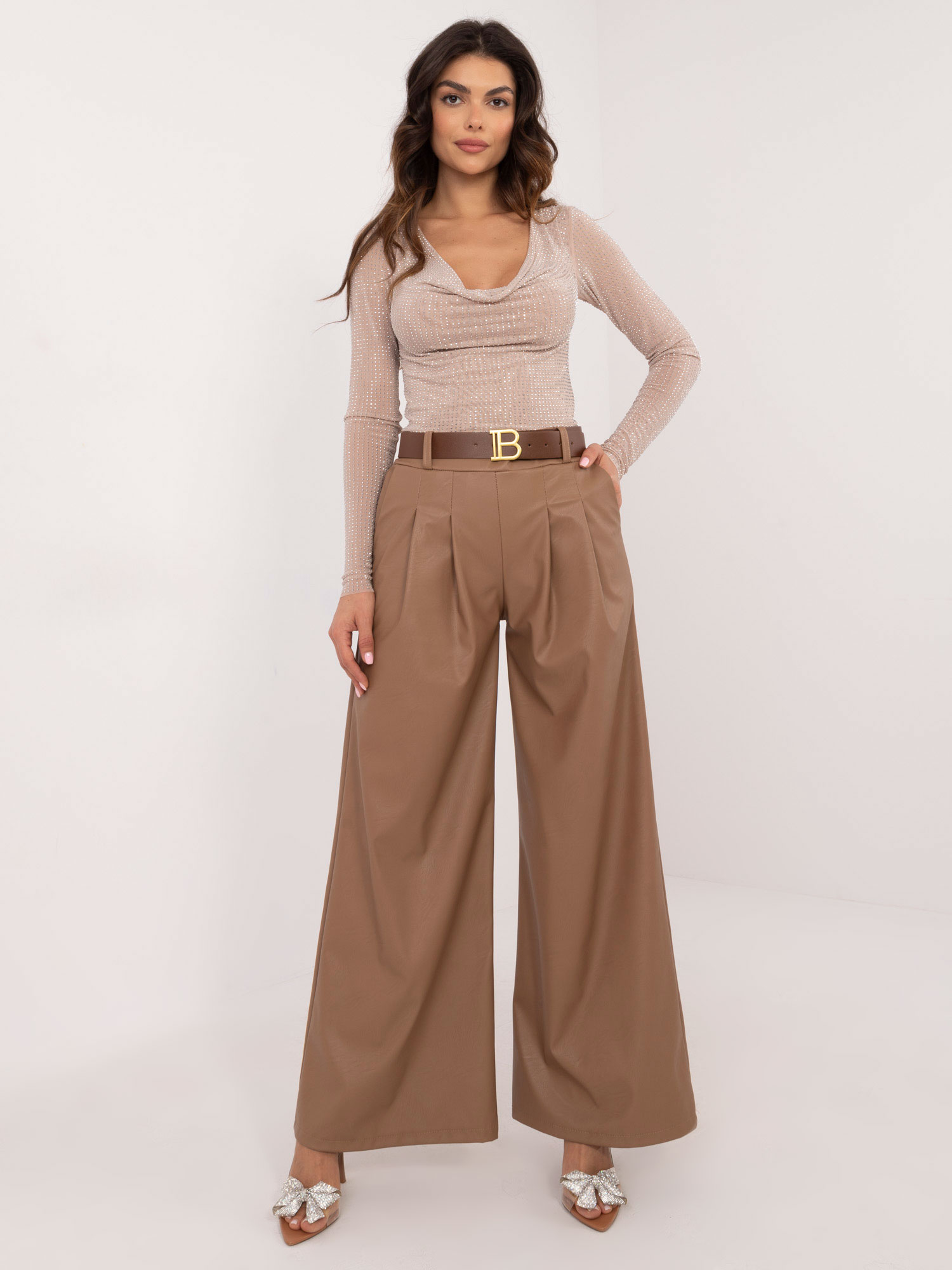 Елегантни Camel Панталони ITALY MODA - Най-новият Хит! - Image 4