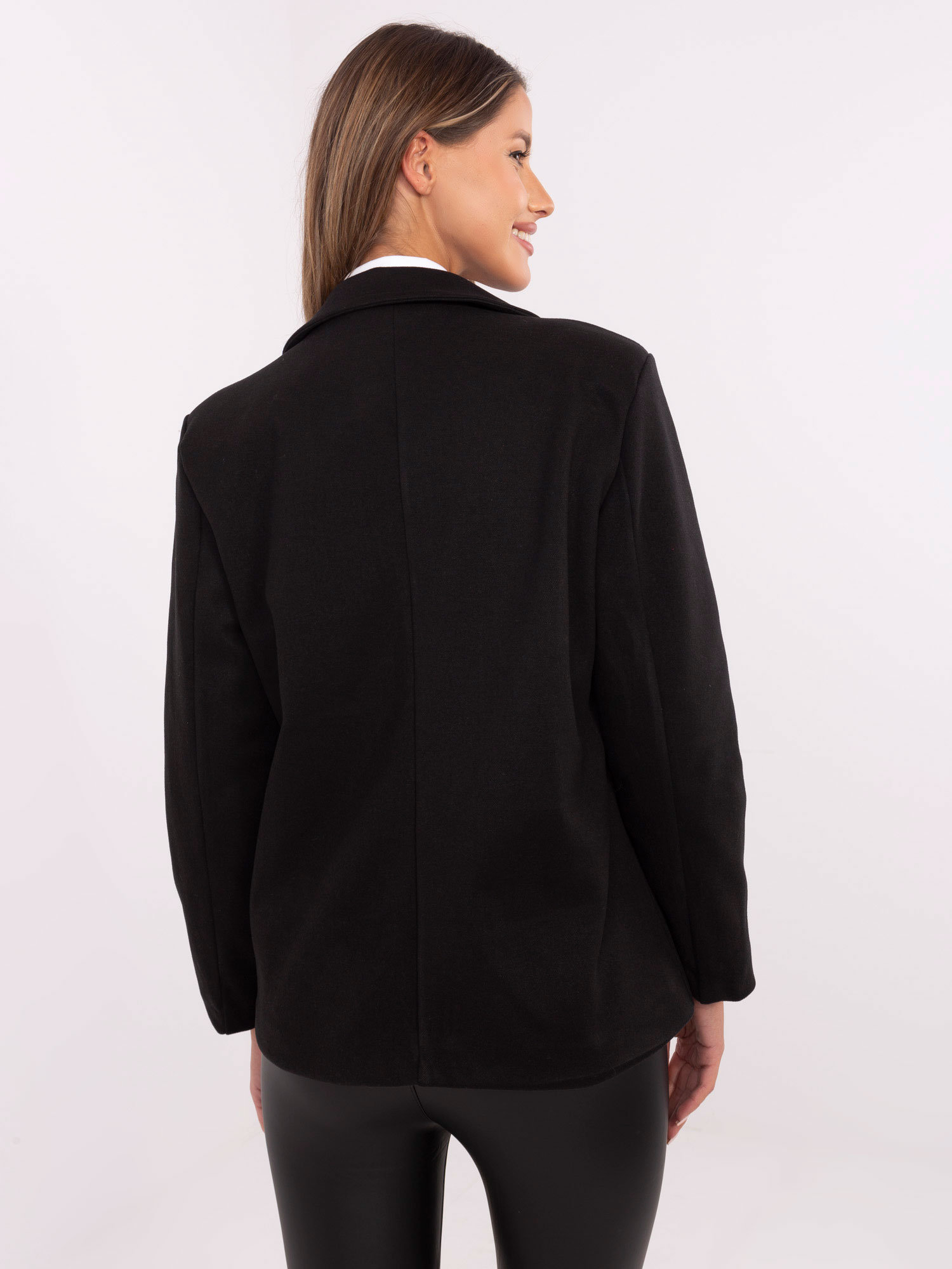 Черно Дамско Сако ITALY MODA - Елегантност - Image 3