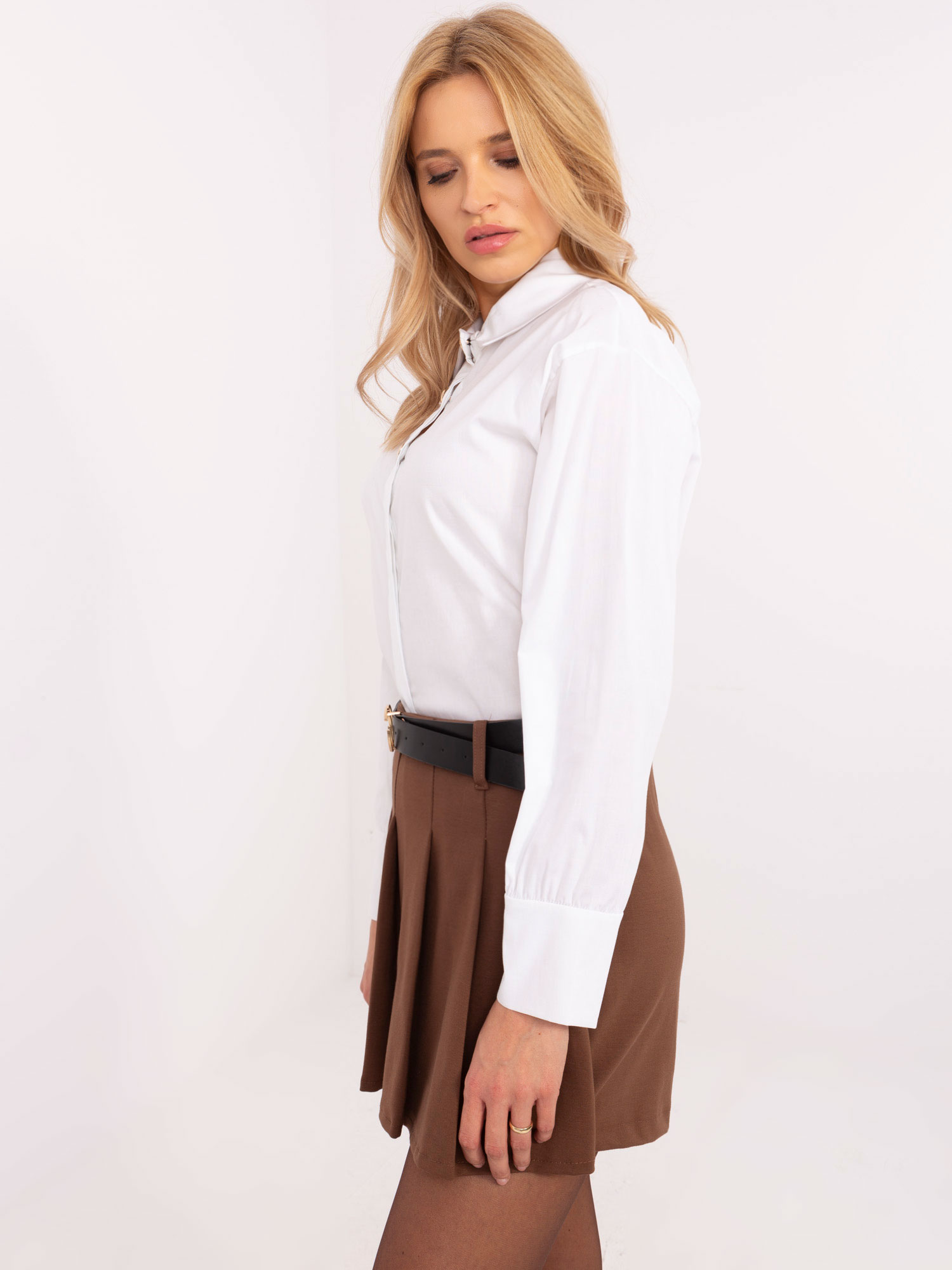 Елегантна Екрю Риза ITALY MODA - Памук - Image 2