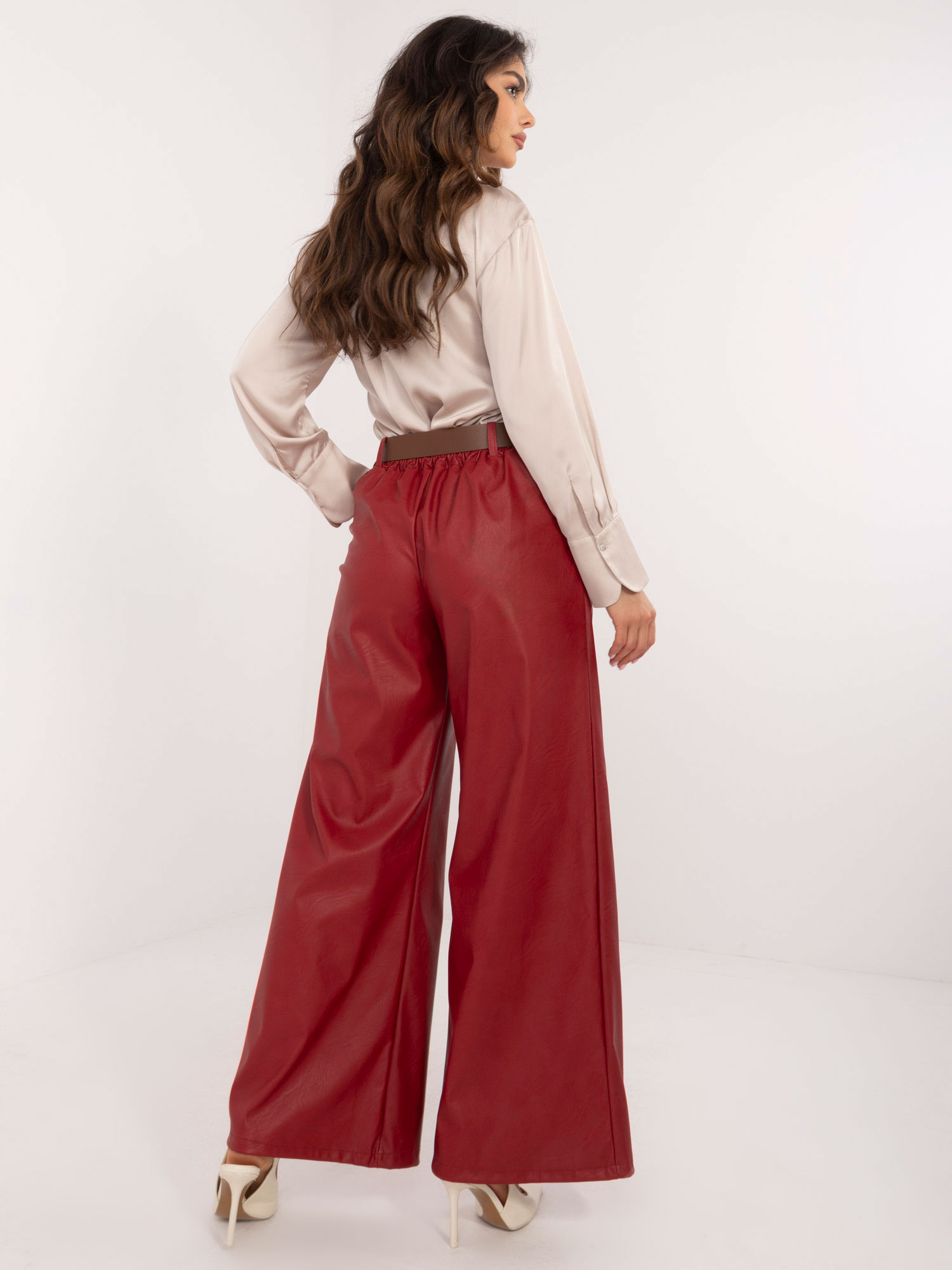 Тъмночервени панталони ITALY MODA - Елегантност - Image 5
