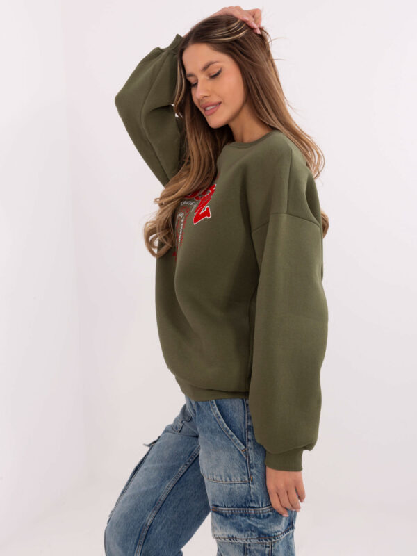 Khaki Блуза My Red Lips - Ежедневен Комфорт - Image 5