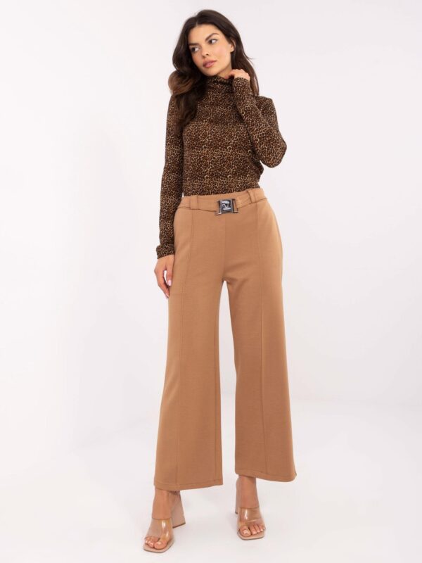 Елегантни Дамски Панталони ITALY MODA Камел - Image 2