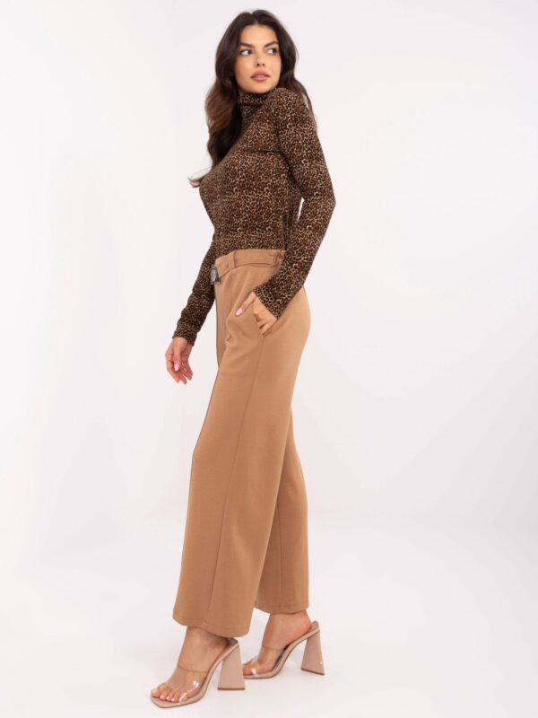 Елегантни Дамски Панталони ITALY MODA Камел - Image 3